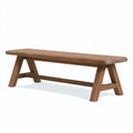 Panca 160 x 35 x 45 cm in legno marrone - seduta da interno stile rustico